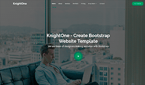 one page web bootstrap